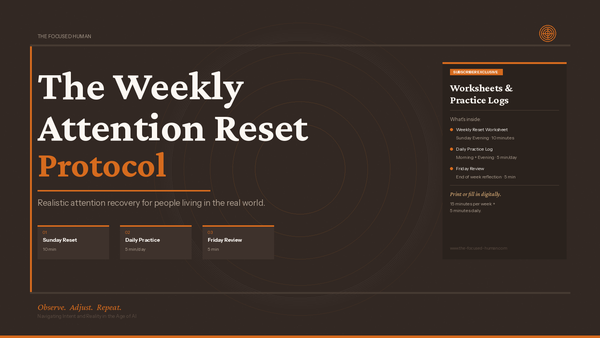 AI and Algorithms Aren't Competing for Your Time. They're Competing for Something More Fundamental.